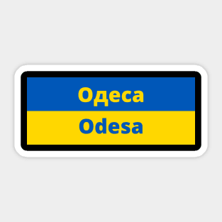 Odesa City in Ukraine Flag Sticker